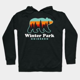 Winter Park Colorado Vacation Travel Bear Trees Hoodie